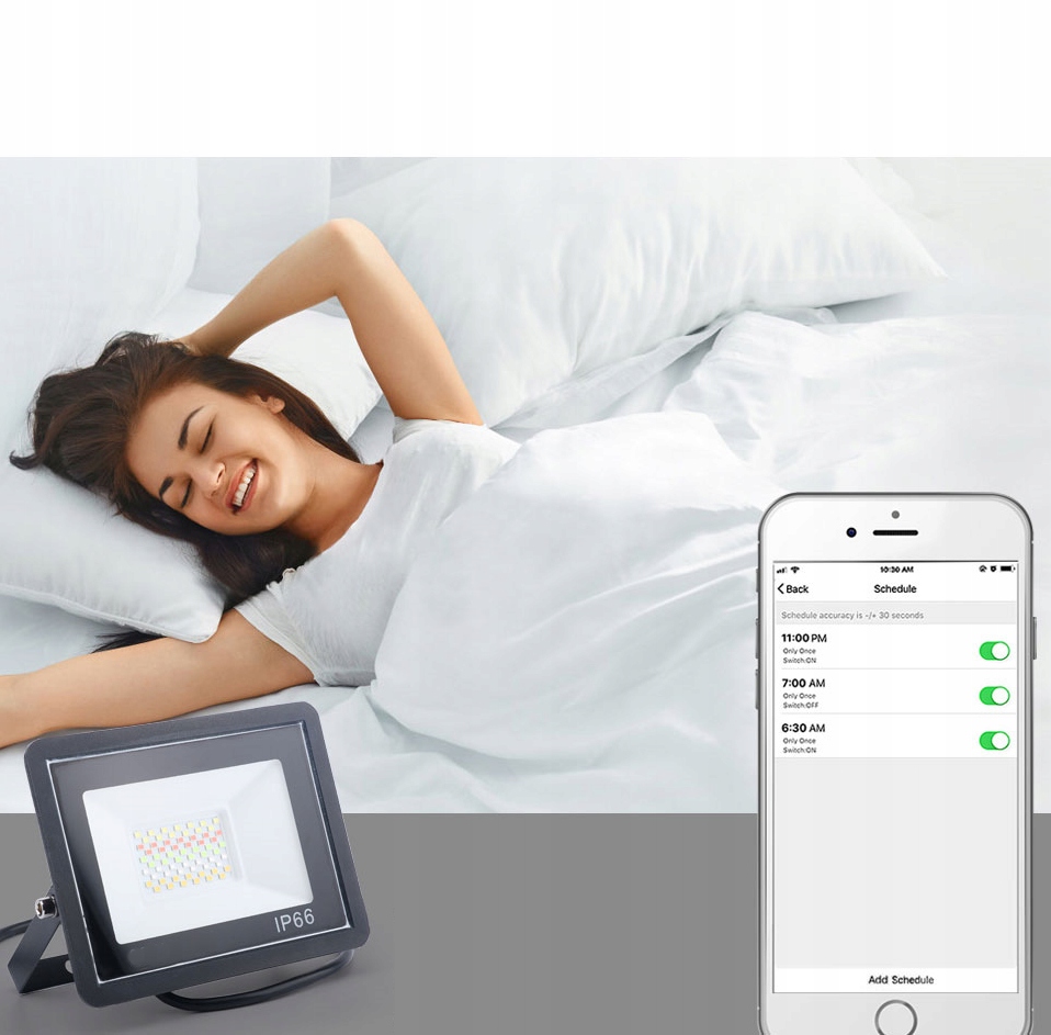 Halogen LED RGBCM 50W Tuya WIFI Aplikacja IP66