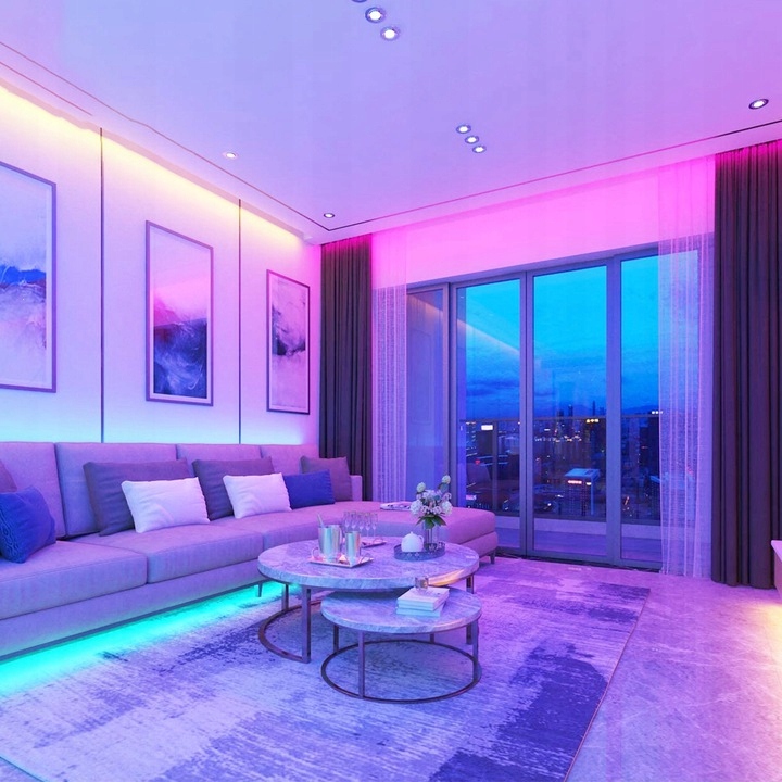 Taśma LED 10M RGB 5050 WiFi PILOT APLIKACJA TUYA
