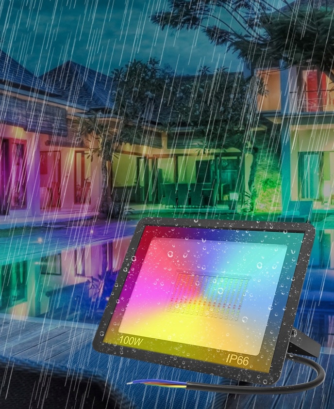 Halogen LED RGBCM 50W Tuya WIFI Aplikacja IP66