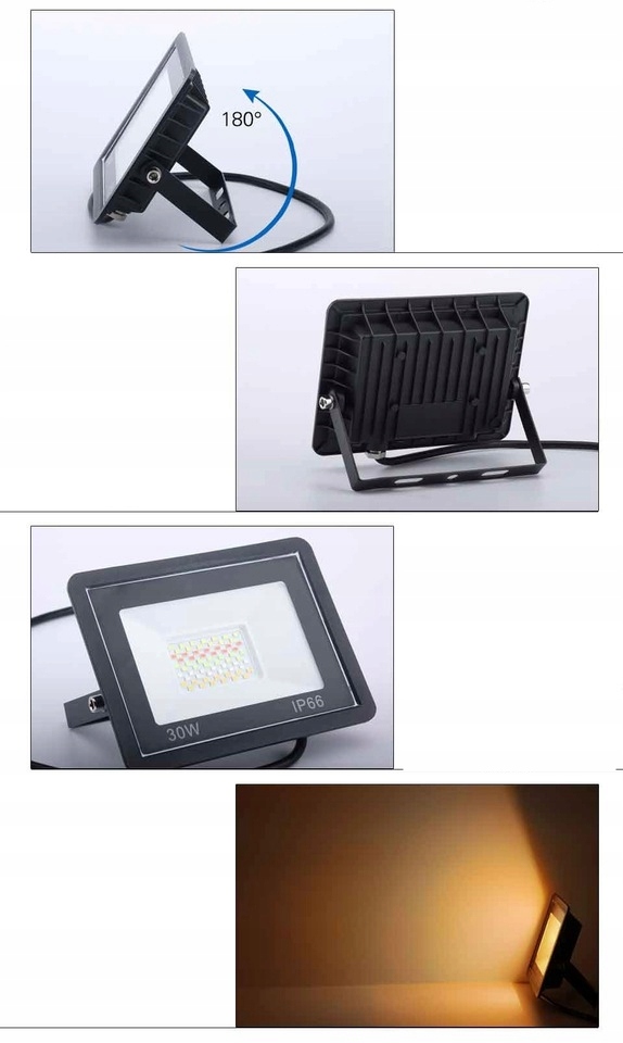 Halogen LED RGBCM 50W Tuya WIFI Aplikacja IP66