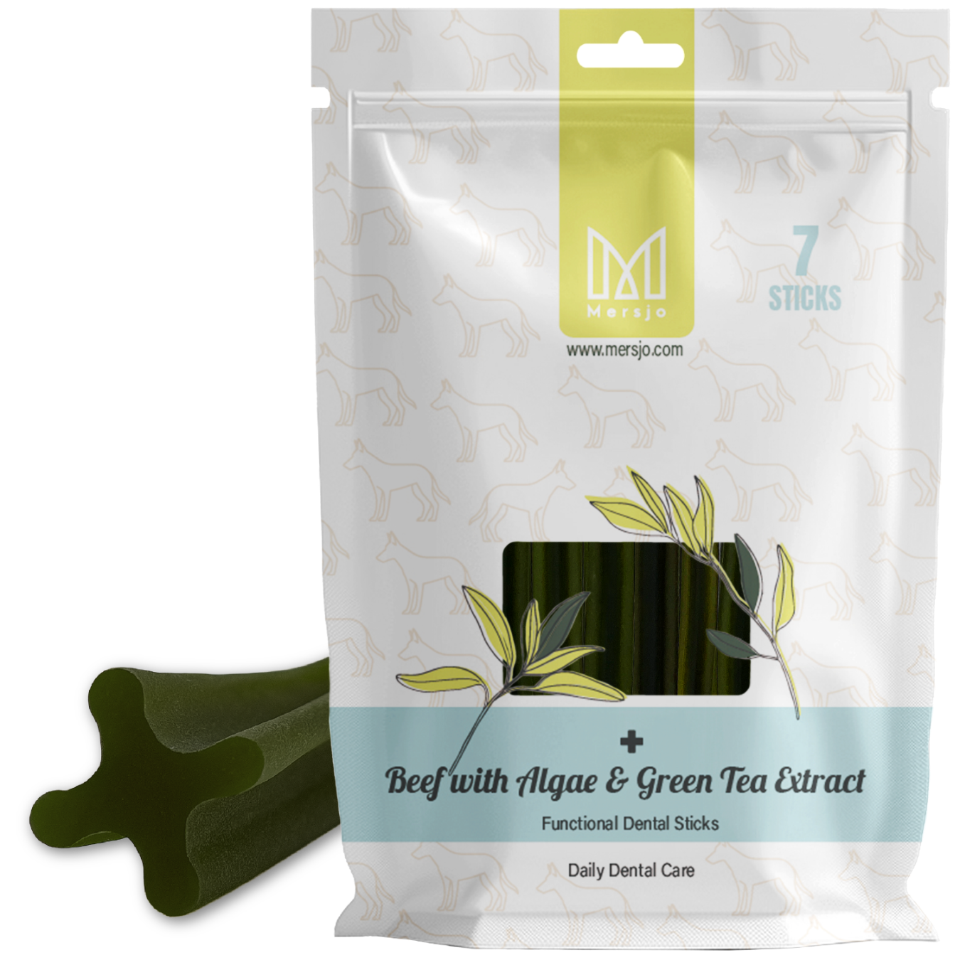 Grafika Premium Quality, Clean Teeth, Sugar Free, High Protein - Wołowina