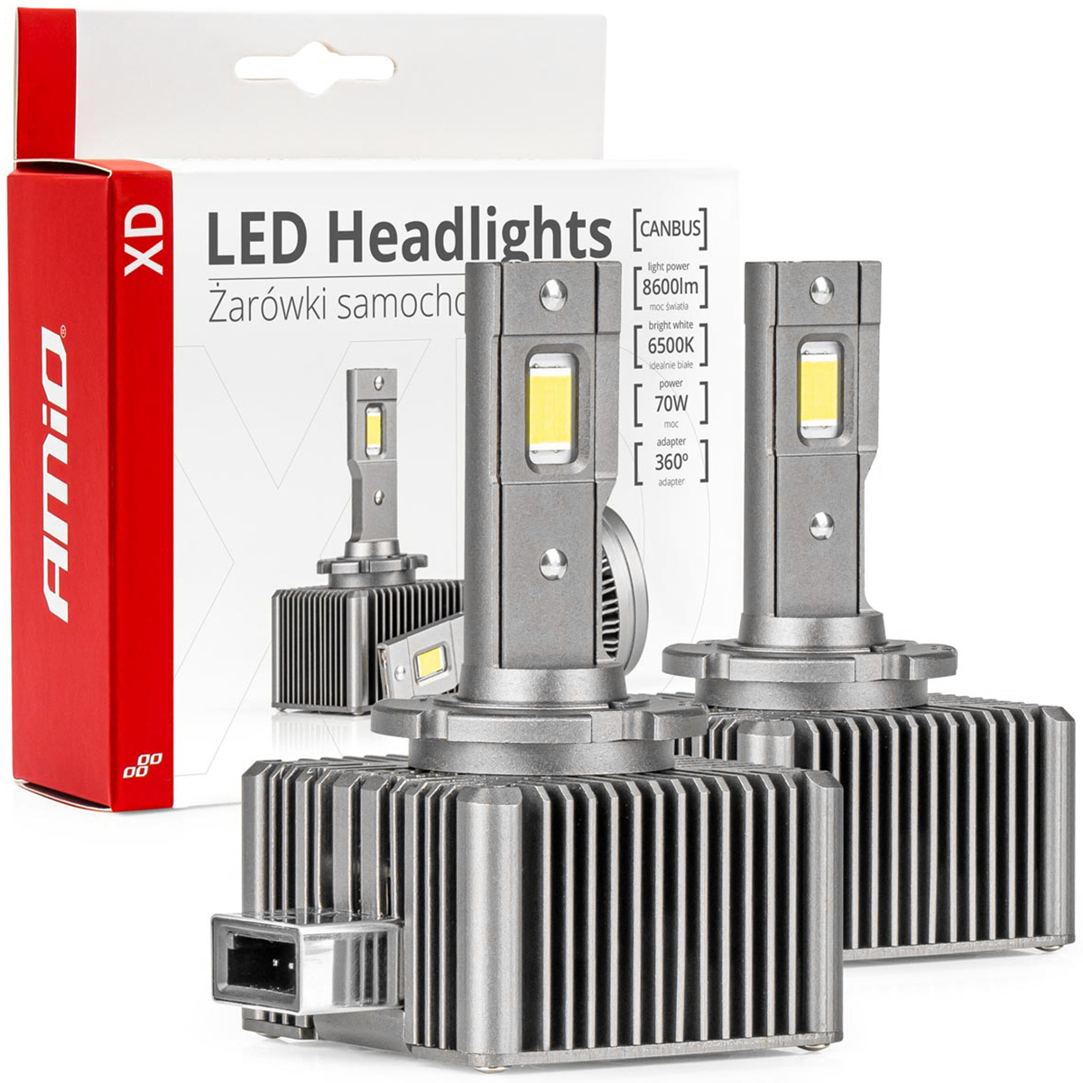 AMiO D8S LED Seria XD - zestaw żarówek