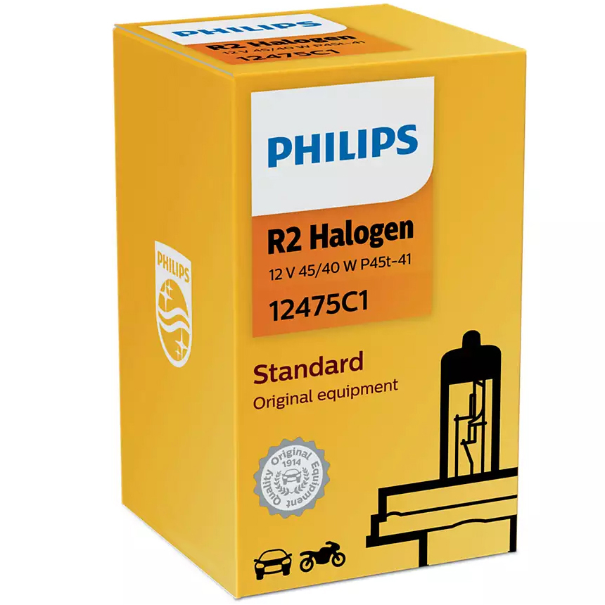 Philips R2 Standard 12475C1 żarówka halogenowa P45t-41