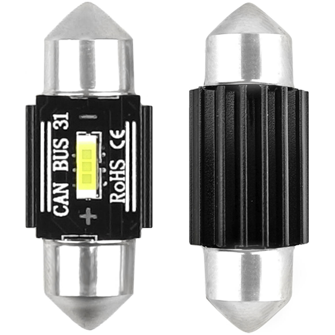 AMiO C5W/C10W/C3W LED CANBUS 31 mm — widok z bliska
