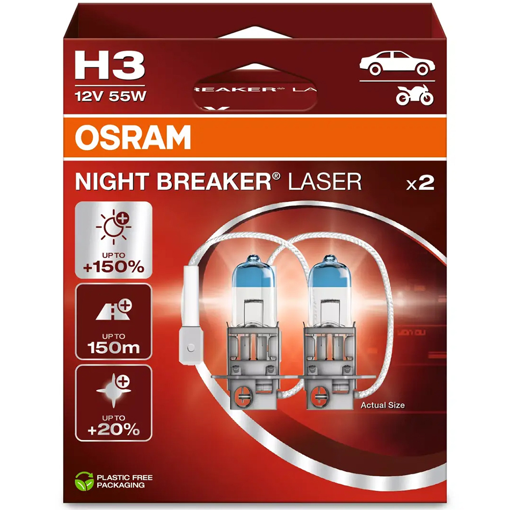 OSRAM H3 Night Breaker Laser +150% opakowanie