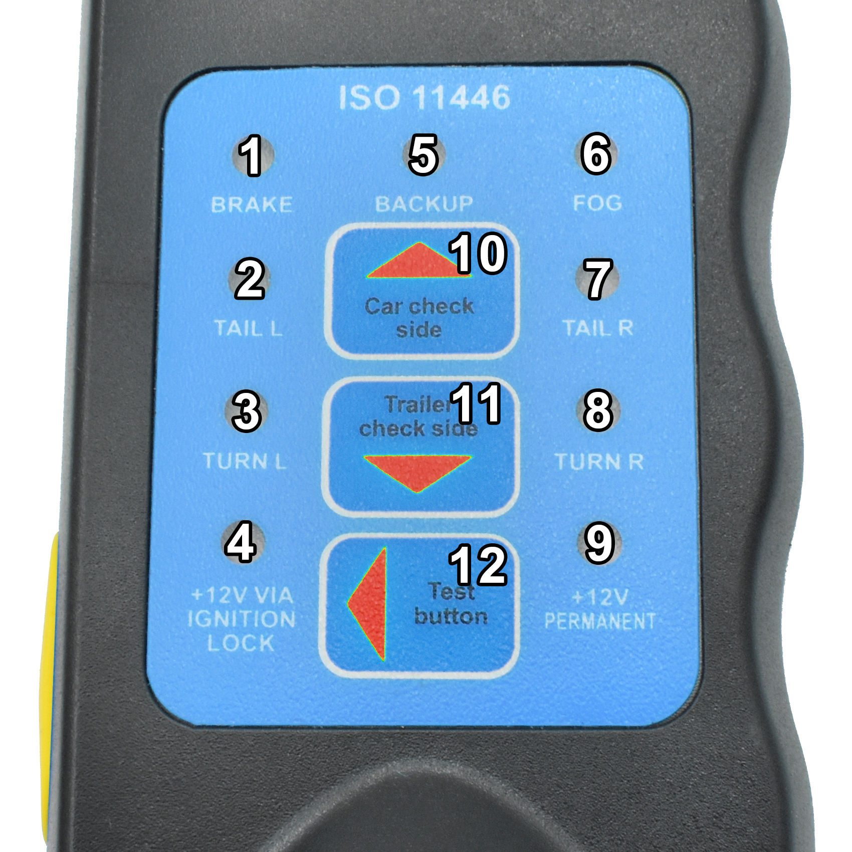 Tester 13-pin – legenda podłączeń