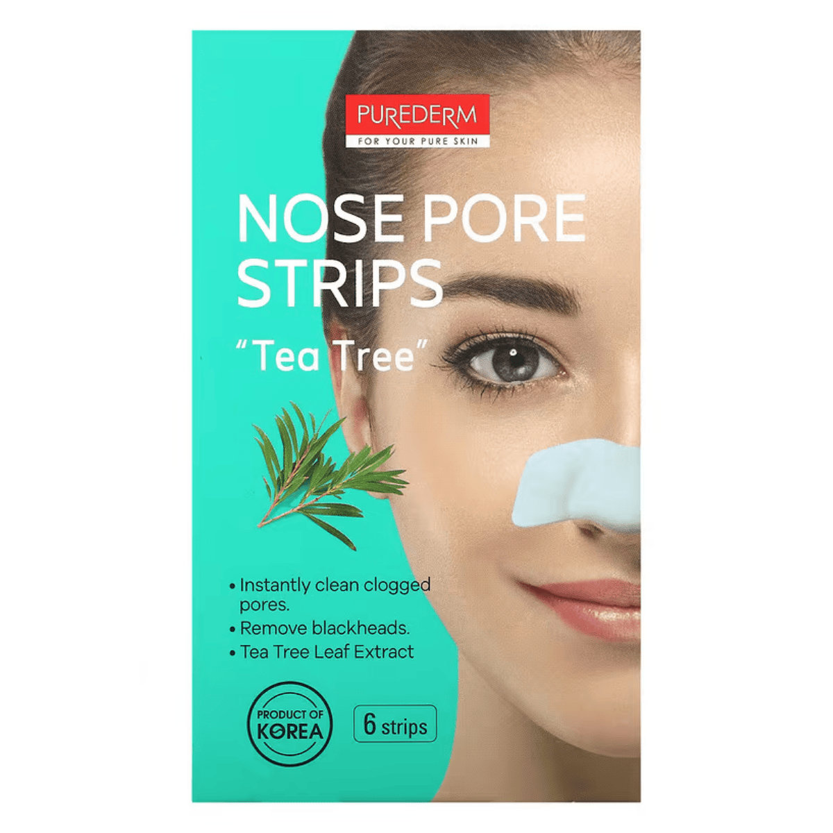 PUREDERM - plastry na nos "Drzewo herbaciane", 6szt.
