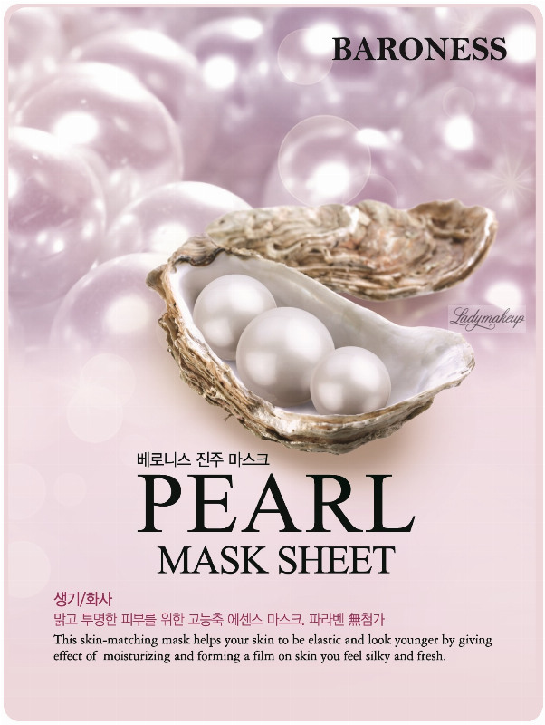BARONESS Pearl Mask Sheet, 21 g - Maska w płachcie z ekstraktem z pereł