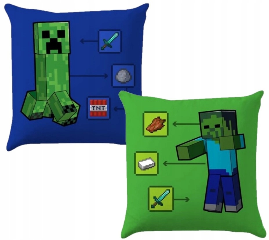 Minecraft beddengoedset, 100% katoen, dekbedovertrek 140 x 200 cm Minecraft beddengoedset, 100% katoen, dekbedovertrek 140 x 200 cm