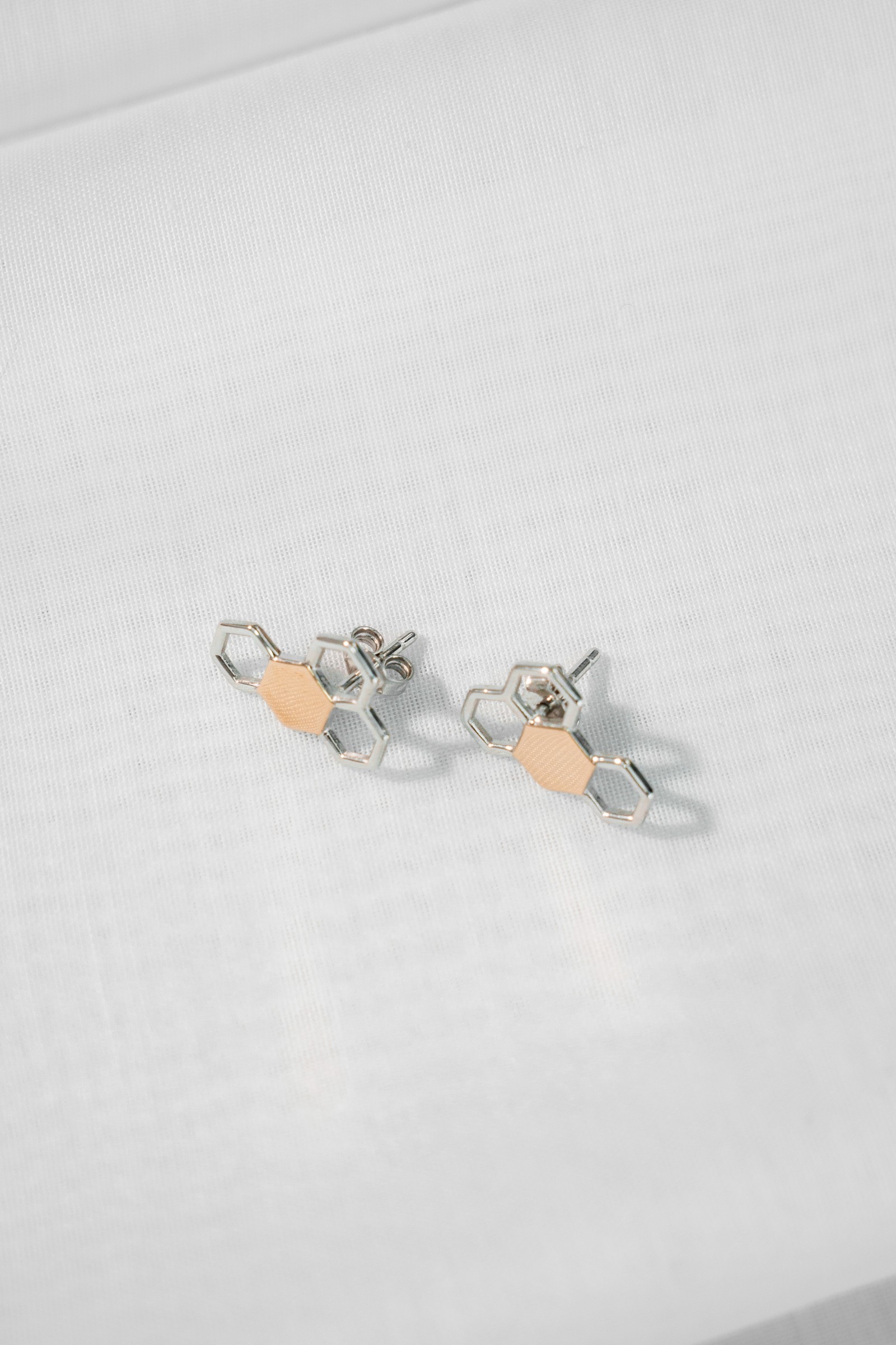 SILBER-OHRRINGE MIT GOLD 0752.50 bild 2