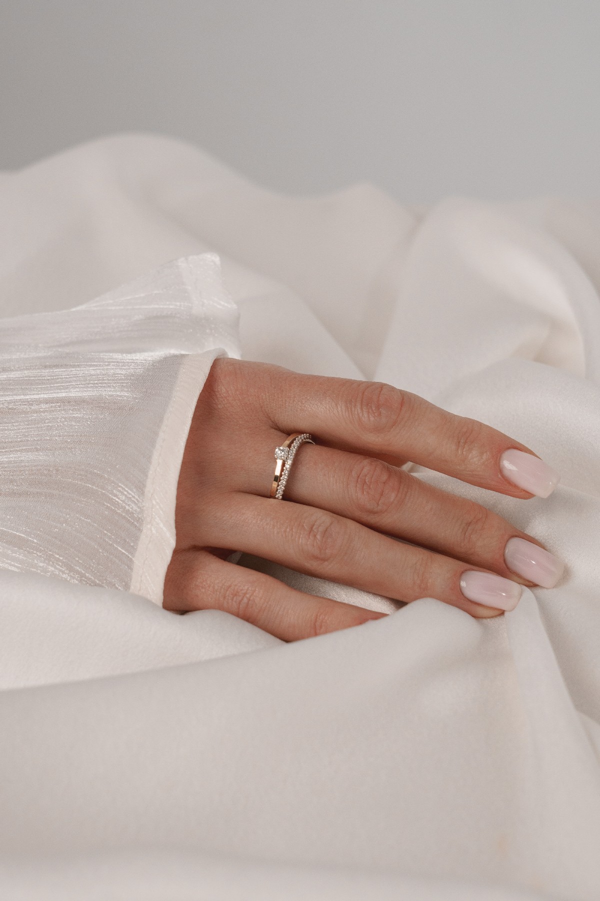 SILBERRING MIT GOLD UND ZIRKONEN 0049.10 bild 2