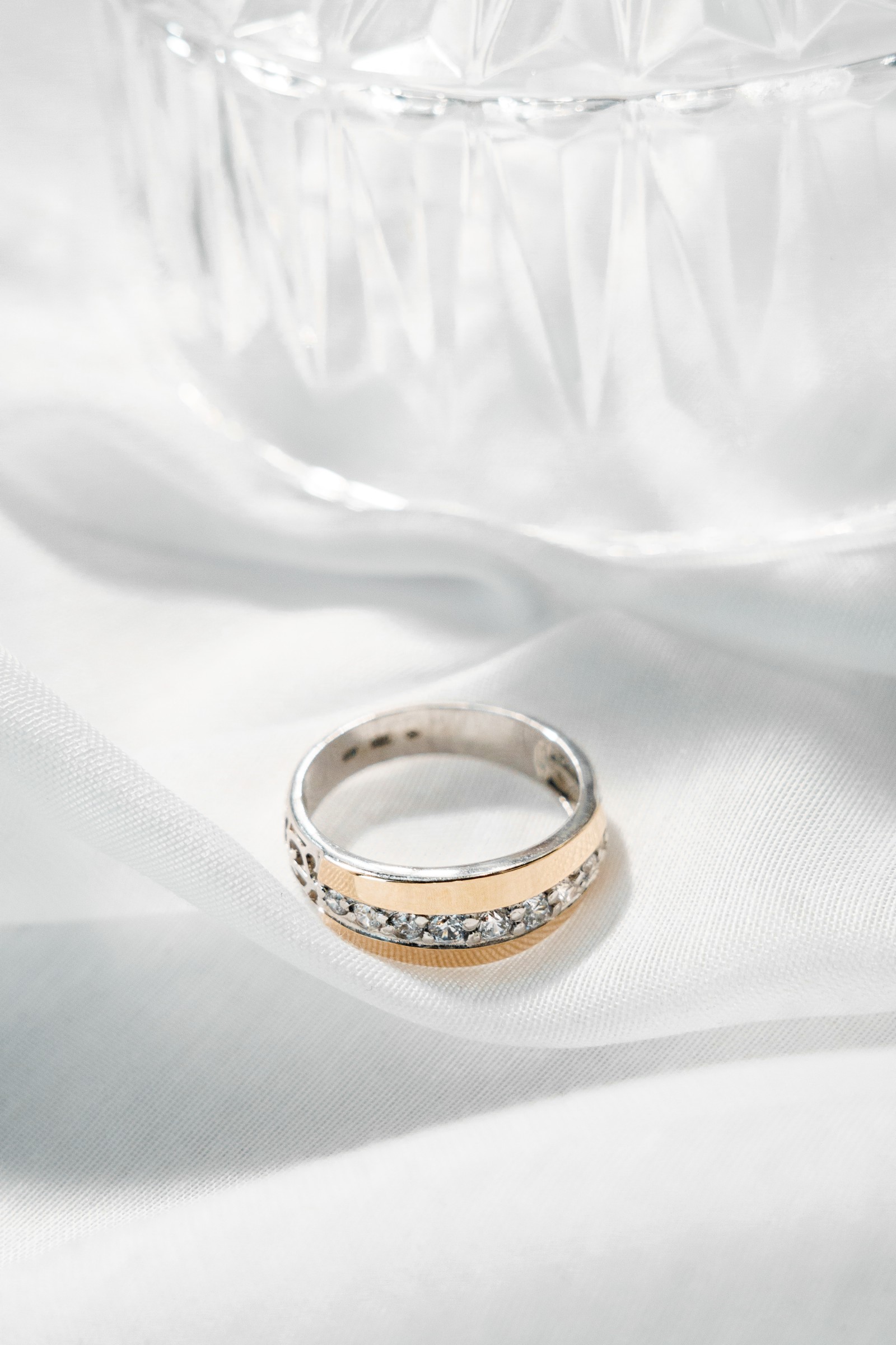 SILBERRING MIT GOLD UND ZIRKONEN 0011.10 bild 2