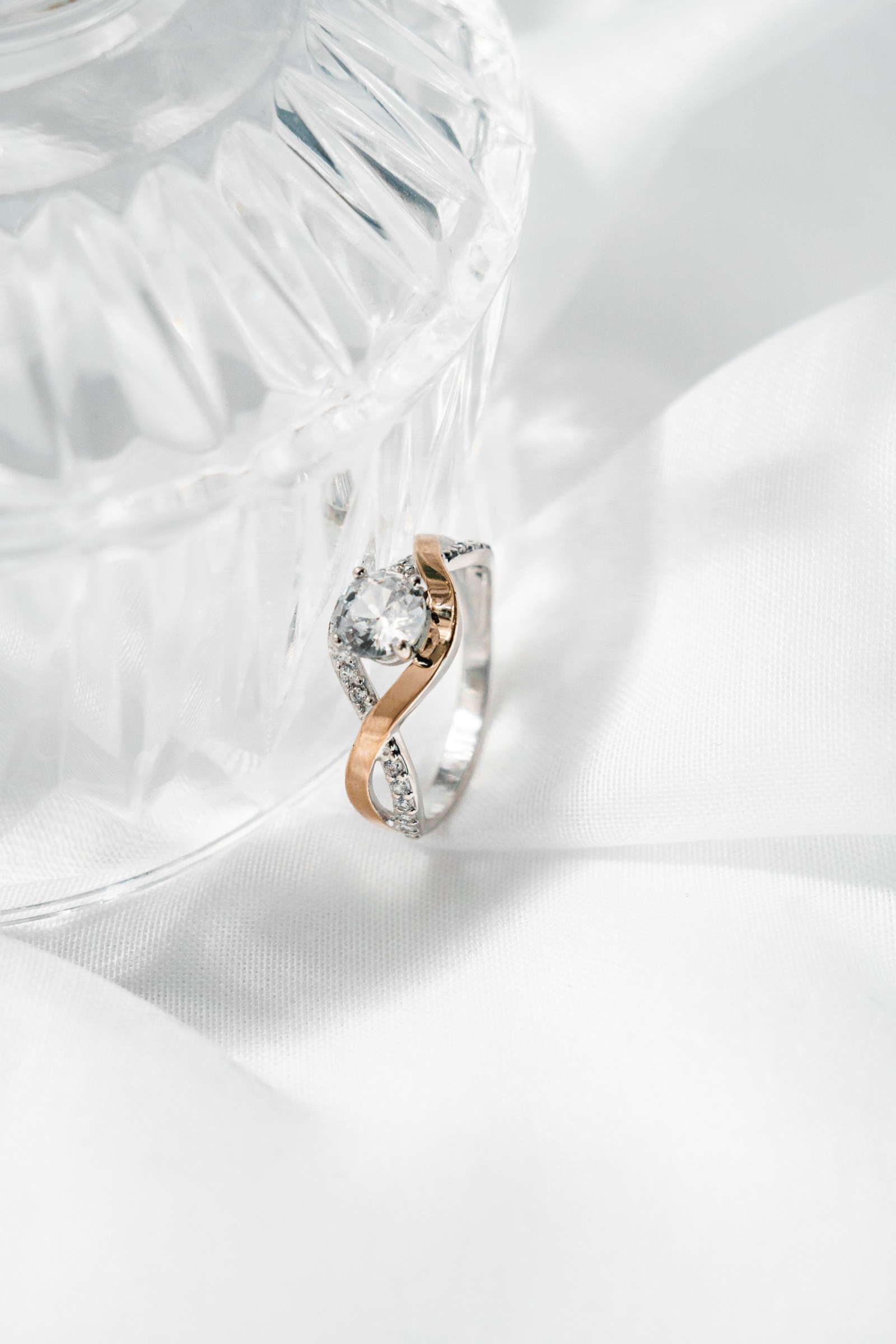 SILBERRING MIT GOLD UND ZIRKONEN 0051.10 bild 2