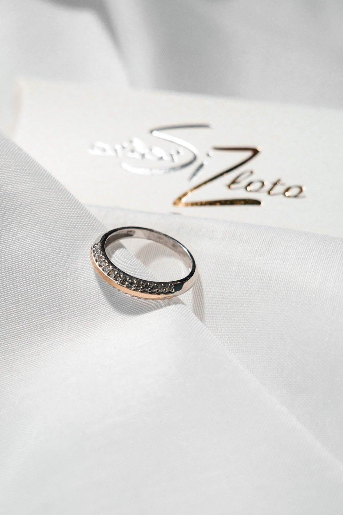 SILBERRING MIT GOLD UND ZIRKONEN 0053.10 bild 2