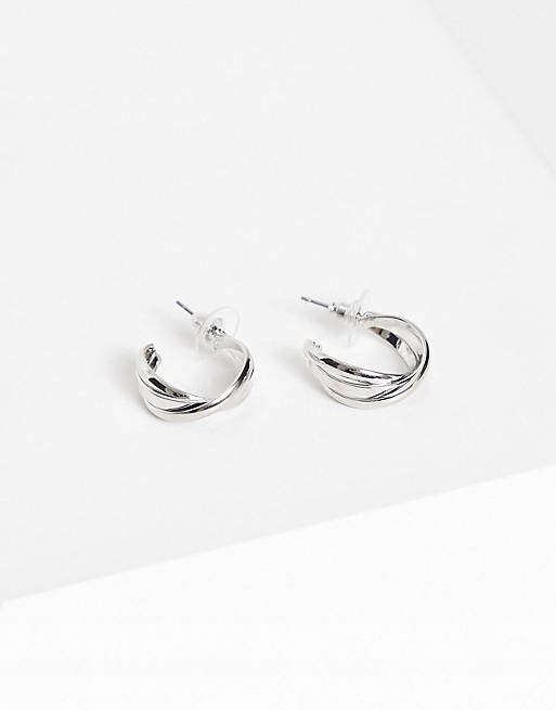 Stalove Złotko - DesignB London kolczyki koła w kolorze srebrnym