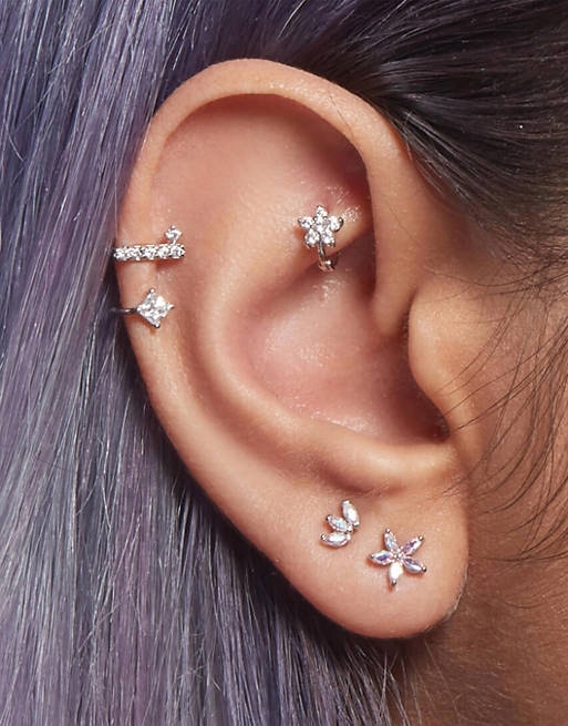 Stalove Złotko - With Bling piercing 6 mm posrebrzany 30528