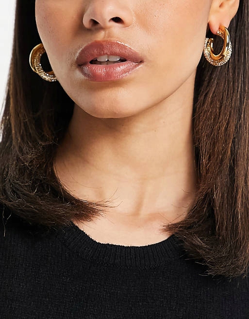 Stalove Złotko - ASOS DESIGN 14-karatowe Pozłacane Kolczyki Koła Stalove Złotko - ASOS DESIGN 14-karatowe Pozłacane Kolczyki Koła