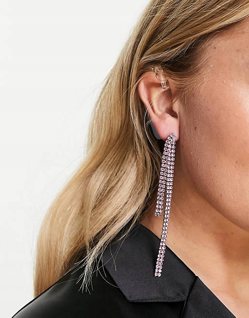 Stalove Złotko - ASOS DESIGN Kolczyki z kryształowym wisiorkiem Stalove Złotko - ASOS DESIGN Kolczyki z kryształowym wisiorkiem