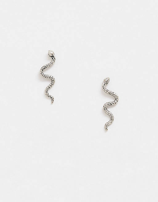 Stalove Złotko - ASOS DESIGN Kolczyki Wkręty Węże Srebrne Stal Stalove Złotko - ASOS DESIGN Kolczyki Wkręty Węże Srebrne Stal