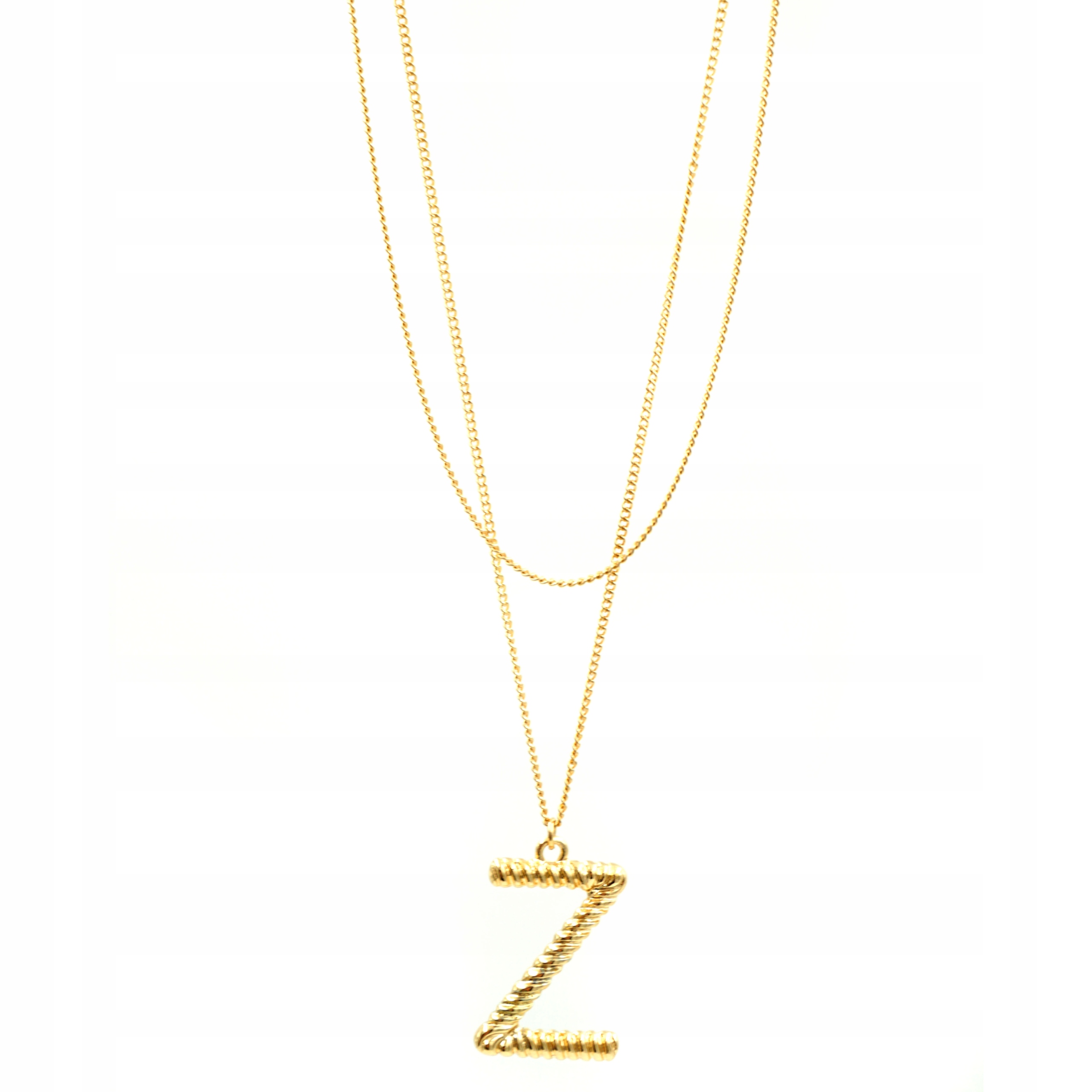 Stalove Złotko - Łańcuszek Długi Massimo Dutti Literka Z Stal