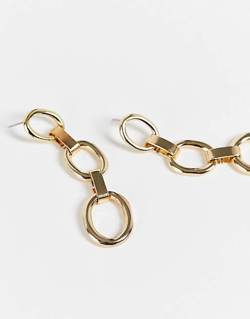 Stalove Złotko - SVNX długie wiszące kolczyki koła w kolorze złotym Stalove Złotko - SVNX długie wiszące kolczyki koła w kolorze złotym