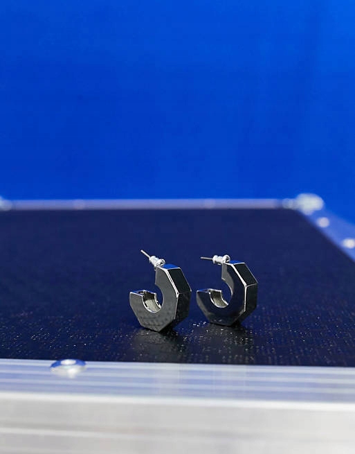 Stalove Złotko - ASOS DESIGN Masywne Sześciokątne Kolczyki Koła