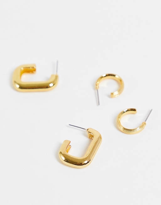 Stalove Złotko - Zestaw 5par Kolczyków Kółek Kół Różne Rozmiary Stalove Złotko - Zestaw 5par Kolczyków Kółek Kół Różne Rozmiary