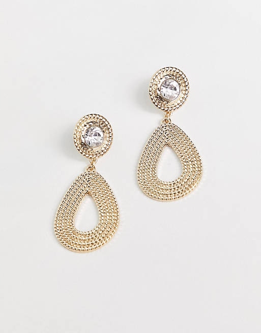 Stalove Złotko - River Island Kolczyki Wiszące Cyrkonie Eleganckie Stalove Złotko - River Island Kolczyki Wiszące Cyrkonie Eleganckie
