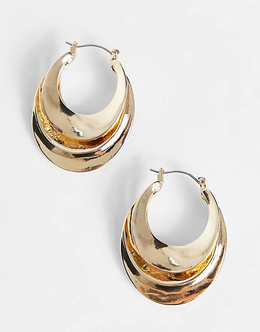 Stalove Złotko - ASOS DESIGN Kolczyki Owale Wiszące Złote Stal 0352 Stalove Złotko - ASOS DESIGN Kolczyki Owale Wiszące Złote Stal 0352
