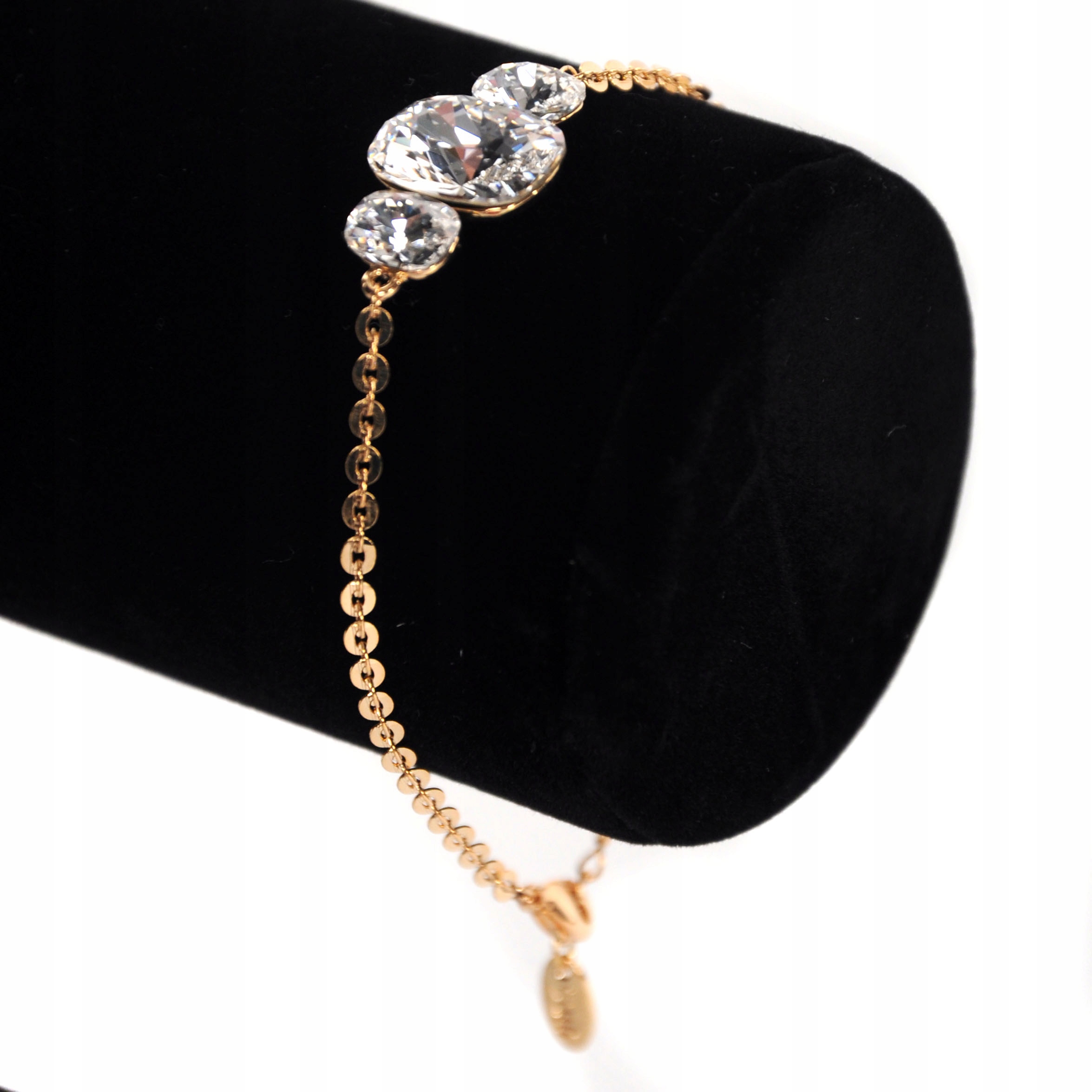 Stalove Złotko - Elegancka Bransoletka Złota Duże Cyrkonie Stal