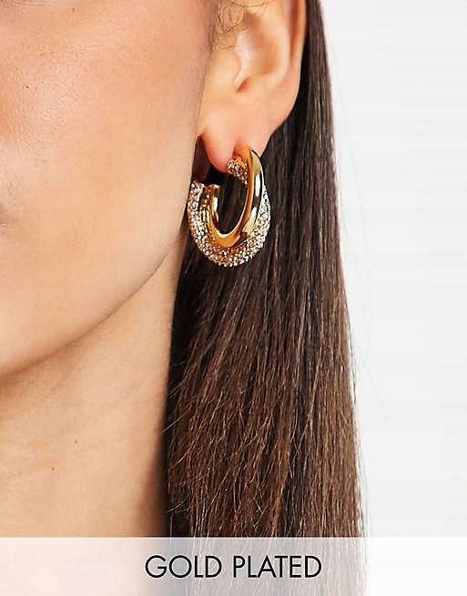Stalove Złotko - ASOS DESIGN 14-karatowe Pozłacane Kolczyki Koła Stalove Złotko - ASOS DESIGN 14-karatowe Pozłacane Kolczyki Koła