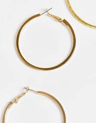 Stalove Złotko - ASOS DESIGN Zestaw 3 pozłacanych kolczyków 30760 Stalove Złotko - ASOS DESIGN Zestaw 3 pozłacanych kolczyków 30760