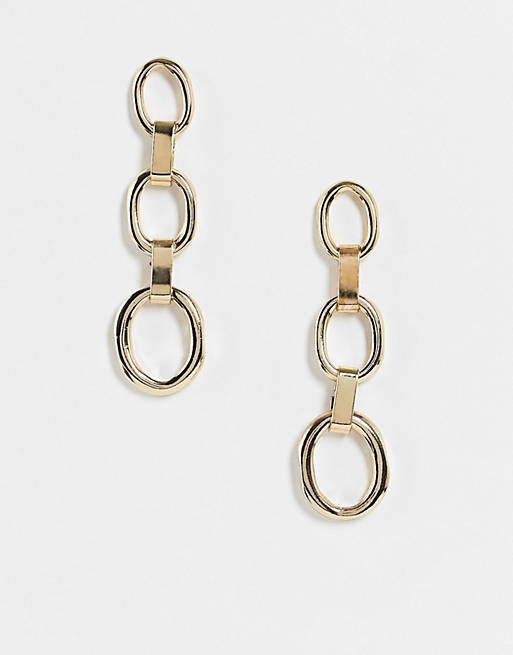 Stalove Złotko - SVNX długie wiszące kolczyki koła w kolorze złotym Stalove Złotko - SVNX długie wiszące kolczyki koła w kolorze złotym