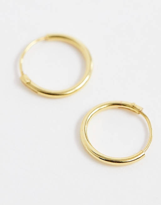 Stalove Złotko - ASOS DESIGN Złote kolczyki koła 12 mm pozłacane