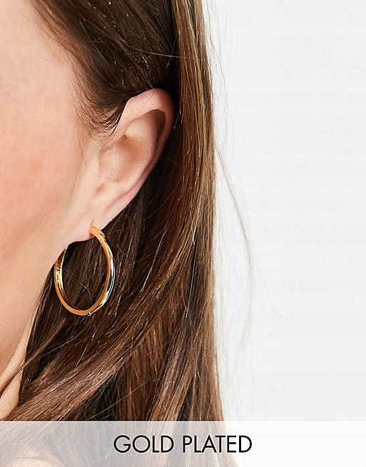 Stalove Złotko - ASOS DESIGN Pozłacane Kolczyki Koła 25mm 30349 Stalove Złotko - ASOS DESIGN Pozłacane Kolczyki Koła 25mm 30349