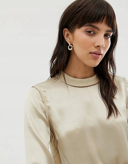 Stalove Złotko - ASOS DESIGN Kolczyki z bambusowym kółkiem Stalove Złotko - ASOS DESIGN Kolczyki z bambusowym kółkiem