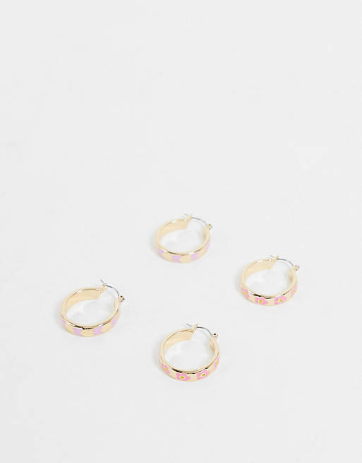 Stalove Złotko - ASOS DESIGN zestaw 2 kolczyków z kwiatkami 30757 Stalove Złotko - ASOS DESIGN zestaw 2 kolczyków z kwiatkami 30757