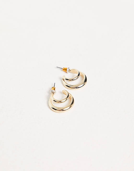 Stalove Złotko - Accessorize Kolczyki, podwójne złote koła 30674 Stalove Złotko - Accessorize Kolczyki, podwójne złote koła 30674