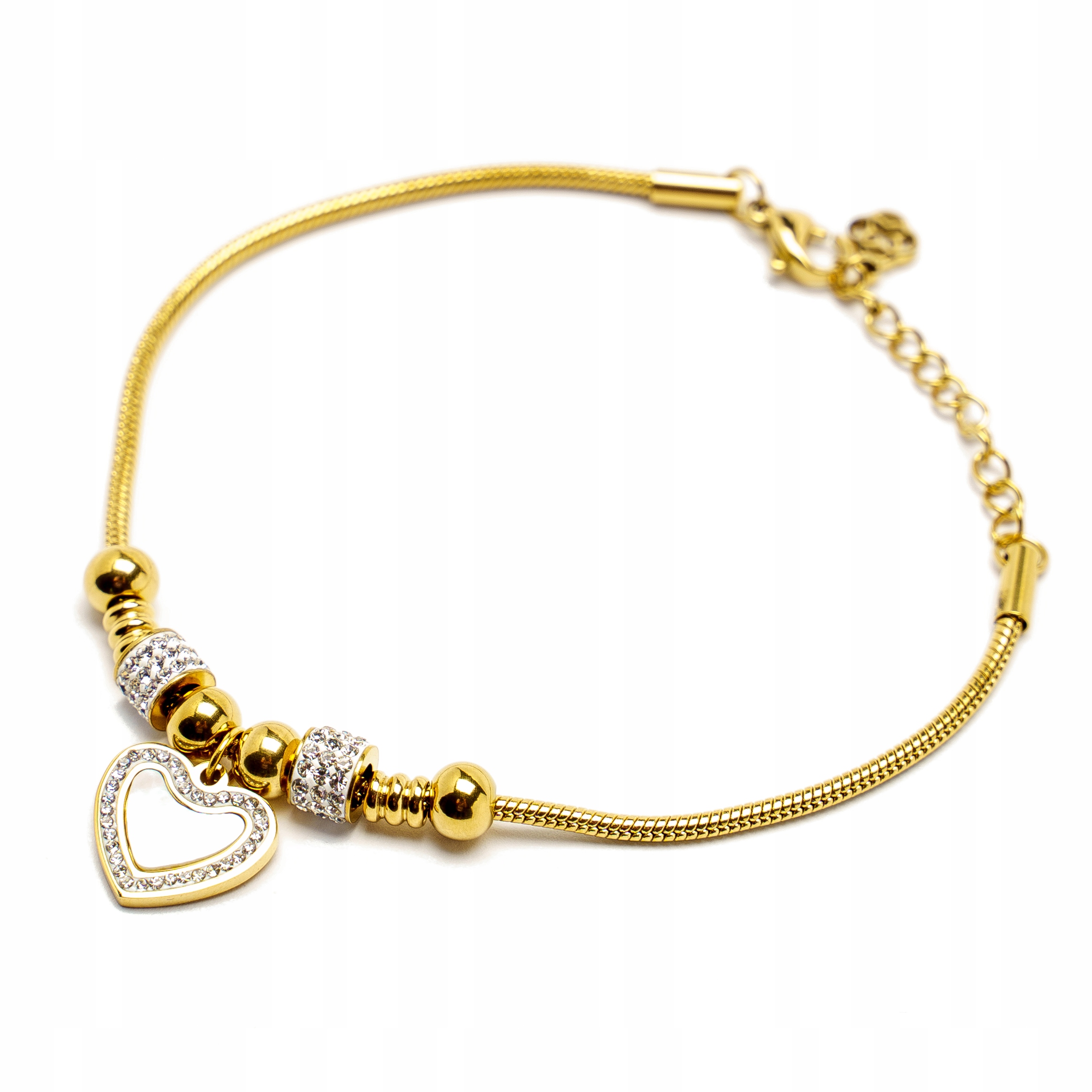 Stalove Złotko - Bransoletka Modułowa Charms Serce Cyrkonie 00584 Stalove Złotko - Bransoletka Modułowa Charms Serce Cyrkonie 00584