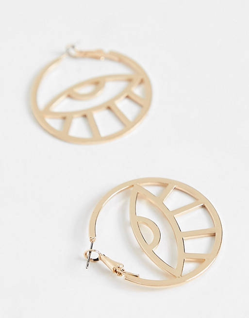 Stalove Złotko - ASOS DESIGN - Kolczyki z motywem oka 30759 Stalove Złotko - ASOS DESIGN - Kolczyki z motywem oka 30759