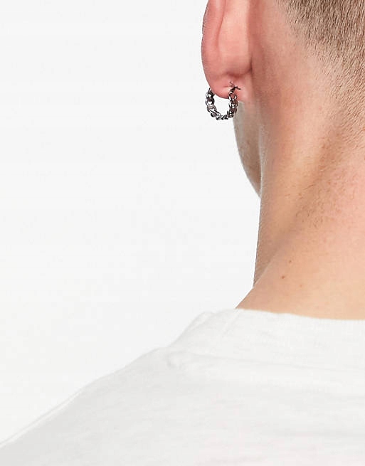 Stalove Złotko - ASOS DESIGN Kolczyki koła z łańcuszkiem ze stali Stalove Złotko - ASOS DESIGN Kolczyki koła z łańcuszkiem ze stali