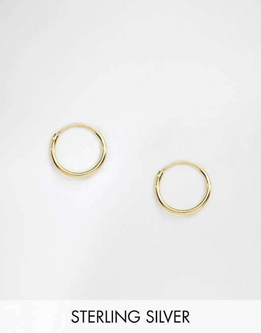 Stalove Złotko - ASOS DESIGN Złote kolczyki koła 12 mm pozłacane