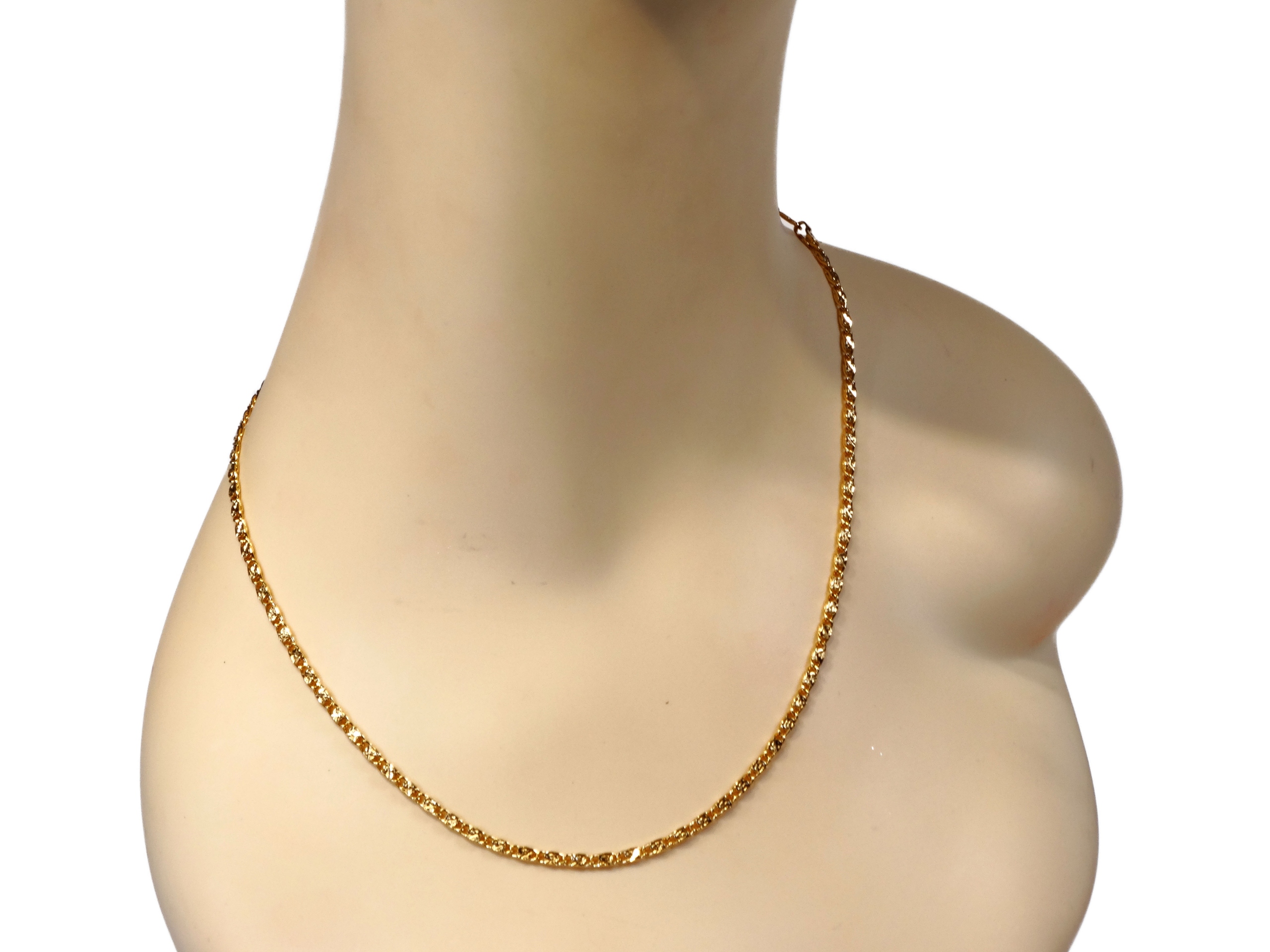 Stalove Złotko - Złoty Łańcuszek Piękny Splot 45cm Stal