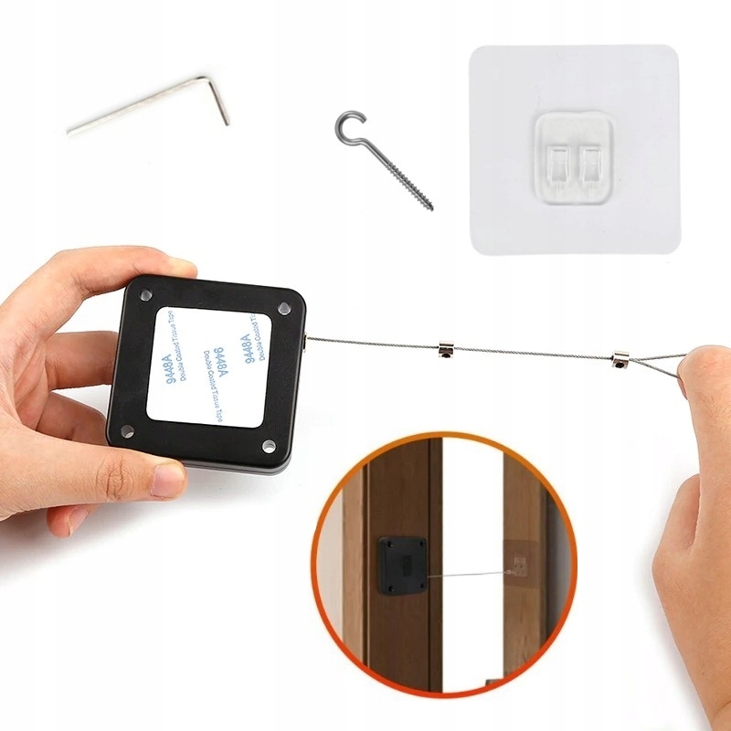 Samozamykacz do drzwi moskitiery samoprzylepny cz.