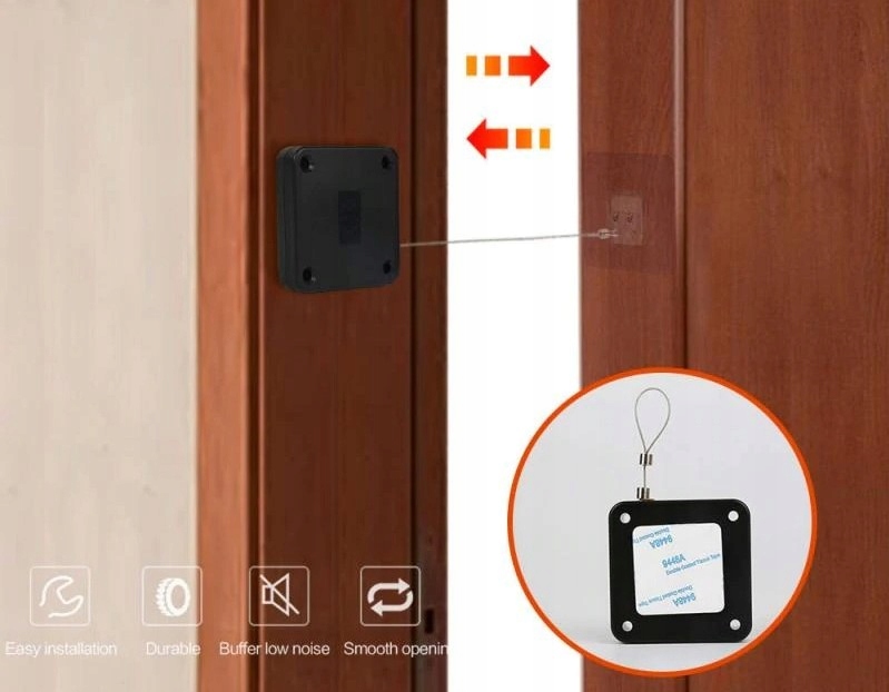 Samozamykacz do drzwi moskitiery samoprzylepny cz.