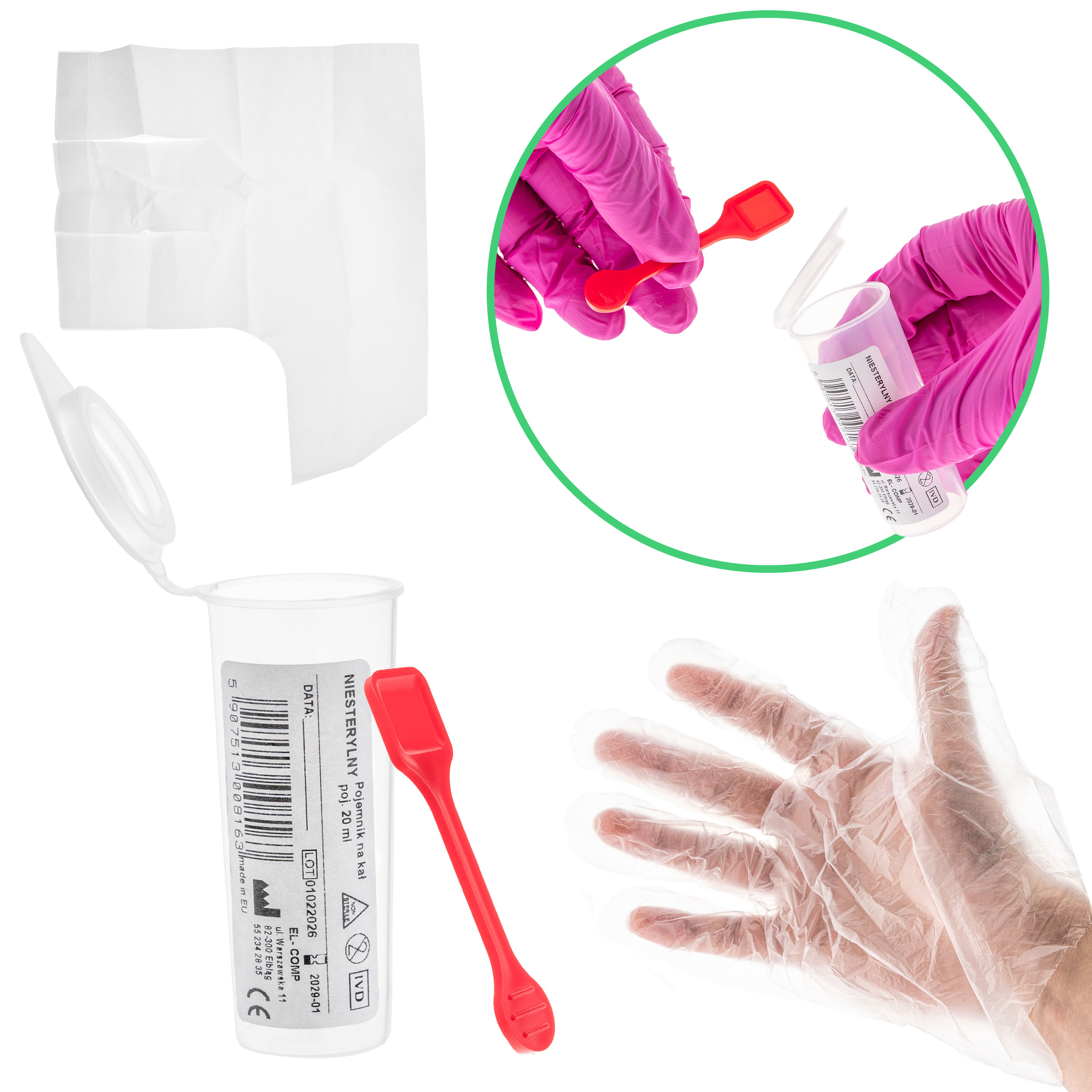 Kałszyk Zestaw do pobierania próbek kału