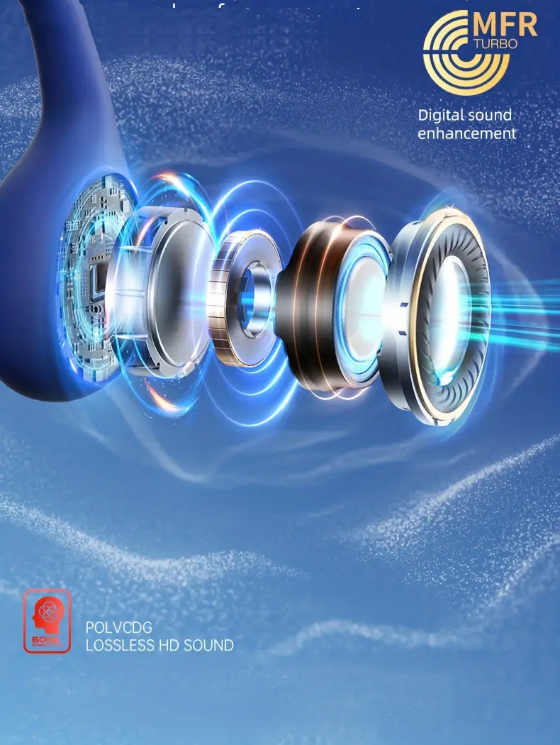 X7 Bezprzewodowe słuchawki z przewodnictwem kostnym 32GB Bluetooth IPX8