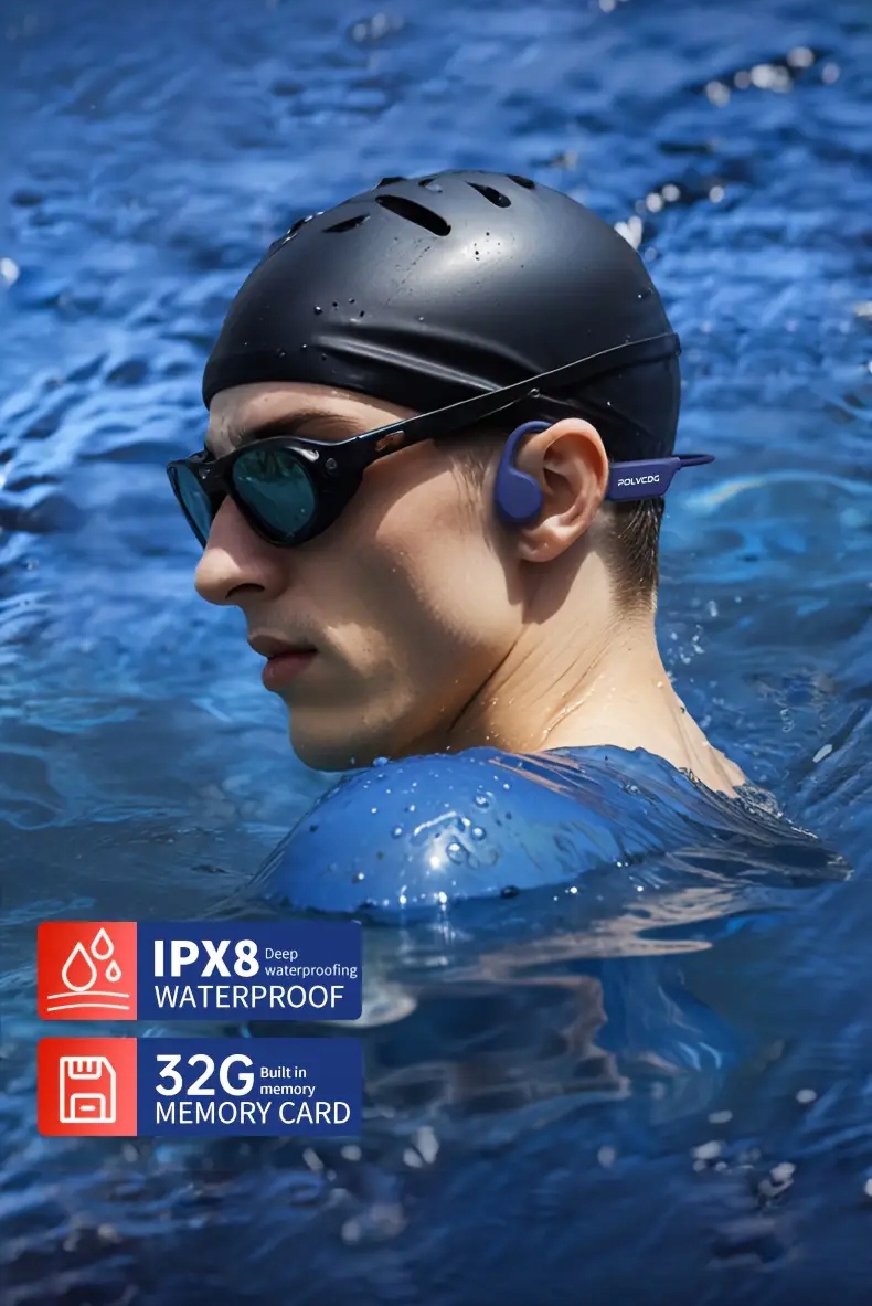 X7 Bezprzewodowe słuchawki z przewodnictwem kostnym 32GB Bluetooth IPX8