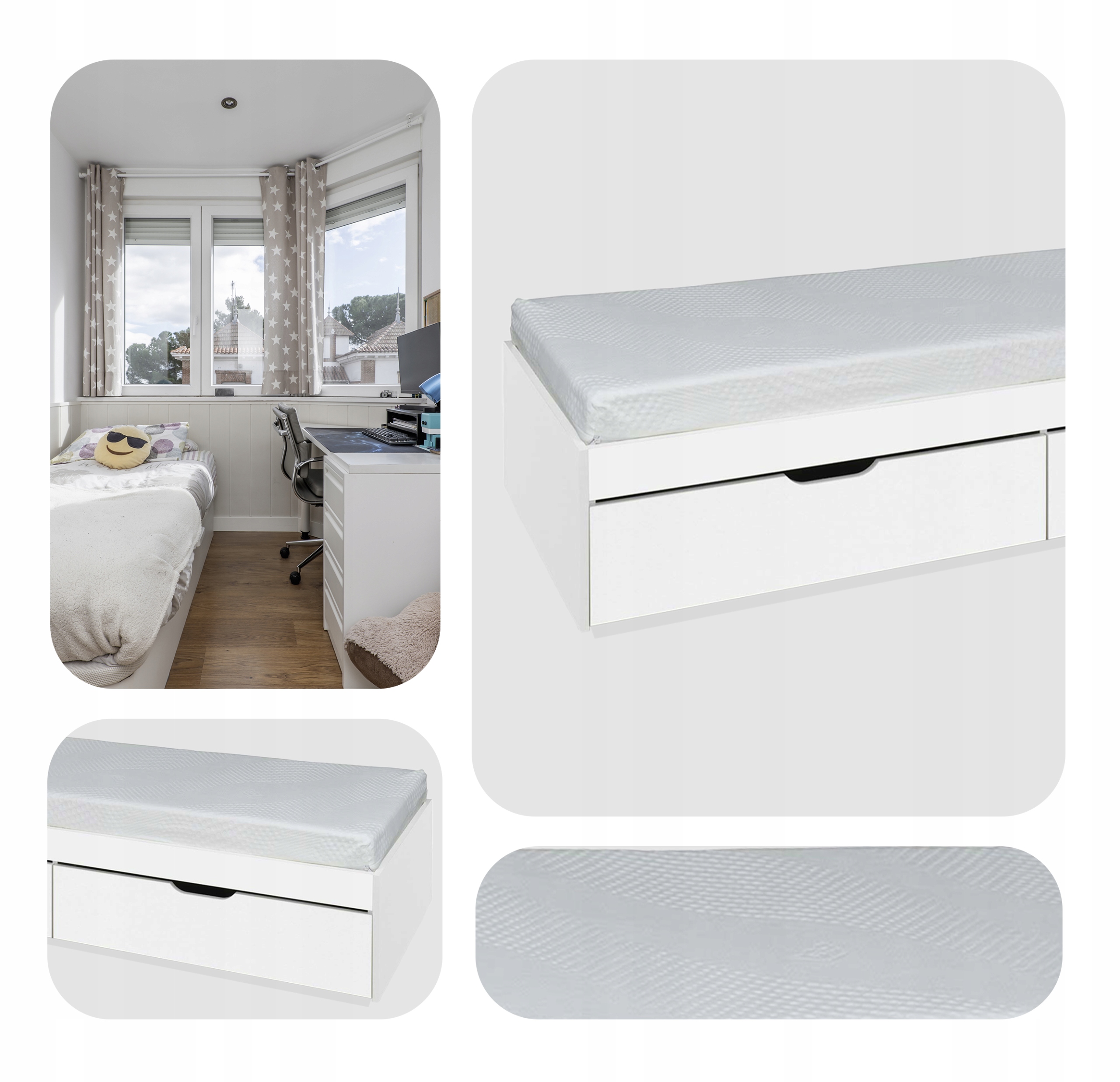 Łóżko dziecięce dla dziecka dzieci młodzieżowe 90x200 cm Lili Family Meble