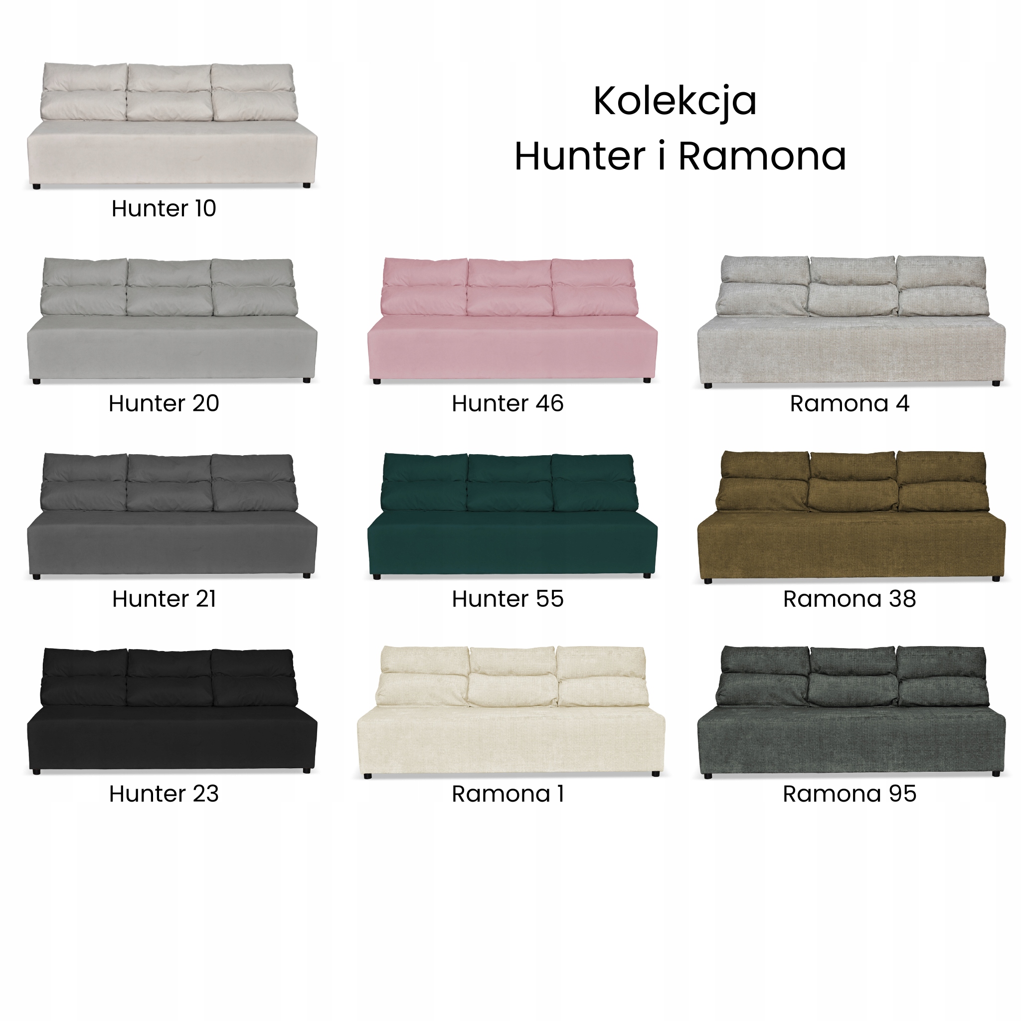 Zestaw KIMO funkcja spania sofa fotele Family Meble zielony Hunter welur